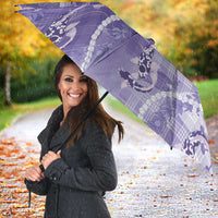 Japanese Koi Fish Umbrella Purple Wagara Palaka Honohono Pikake Lei LT9 - Polynesian Pride