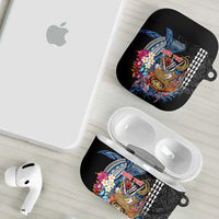 Personalized Japanese Koi Fish Ramen AirPods Case Aloha Shark Kakau Pattern LT9 - Polynesian Pride