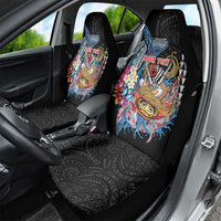 Personalized Japanese Koi Fish Ramen Car Seat Cover Aloha Shark Kakau Pattern LT9 - Polynesian Pride