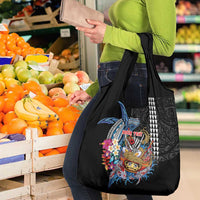 Personalized Japanese Koi Fish Ramen Grocery Bag Aloha Shark Kakau Pattern LT9 - Polynesian Pride