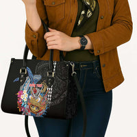 Personalized Japanese Koi Fish Ramen Leather Bag Aloha Shark Kakau Pattern LT9 - Polynesian Pride