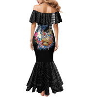Personalized Japanese Koi Fish Ramen Mermaid Dress Aloha Shark Kakau Pattern LT9 - Polynesian Pride