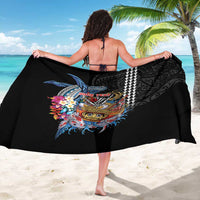 Personalized Japanese Koi Fish Ramen Sarong Aloha Shark Kakau Pattern LT9 - Polynesian Pride