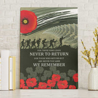 ANZAC Day We Remember Canvas Wall Art Maori Silver Fern Camouflage Motif LT9 Without Frame Green - Polynesian Pride
