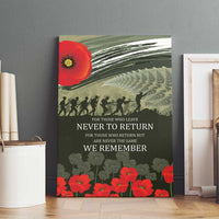 ANZAC Day We Remember Canvas Wall Art Maori Silver Fern Camouflage Motif LT9 - Polynesian Pride