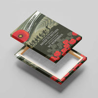 ANZAC Day We Remember Canvas Wall Art Maori Silver Fern Camouflage Motif LT9 - Polynesian Pride