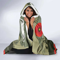 ANZAC Day We Remember Hooded Blanket Maori Silver Fern Camouflage Motif LT9 - Polynesian Pride