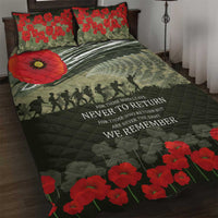 ANZAC Day We Remember Quilt Bed Set Maori Silver Fern Camouflage Motif LT9 Green - Polynesian Pride