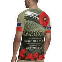 ANZAC Day We Remember Rugby Jersey Maori Silver Fern Camouflage Motif LT9 - Polynesian Pride