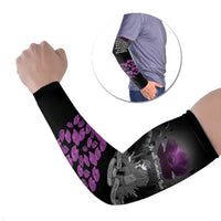 ANZAC Day Remembrance Arm Sleeves Purple Poppy We Will Remember Them LT9 Set of 2 Purple - Polynesian Pride
