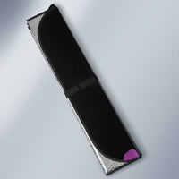 ANZAC Day Remembrance Auto Sun Shade Purple Poppy We Will Remember Them LT9 - Polynesian Pride