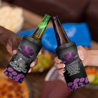 ANZAC Day Remembrance 4 in 1 Can Cooler Tumbler Purple Poppy We Will Remember Them LT9 - Polynesian Pride