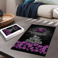 ANZAC Day Remembrance Puzzle Purple Poppy We Will Remember Them LT9 - Polynesian Pride