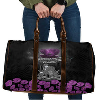 ANZAC Day Remembrance Travel Bag Purple Poppy We Will Remember Them LT9 Purple - Polynesian Pride