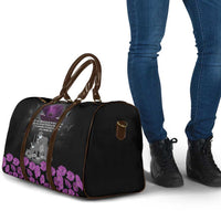 ANZAC Day Remembrance Travel Bag Purple Poppy We Will Remember Them LT9 - Polynesian Pride