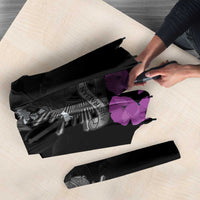 ANZAC Day Remembrance Umbrella Purple Poppy We Will Remember Them