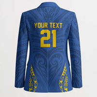 Custom Oceania Football Solomon Kings Blazer Polynesian Tribal Pattern LT9 - Polynesian Pride