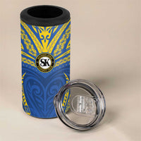 Custom Oceania Football Solomon Kings 4 in 1 Can Cooler Tumbler Polynesian Tribal Pattern LT9 - Polynesian Pride