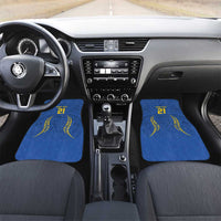 Custom Oceania Football Solomon Kings Car Mats Polynesian Tribal Pattern LT9 Set 2pcs - Front Blue - Polynesian Pride