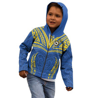 Custom Oceania Football Solomon Kings Kid Hoodie Polynesian Tribal Pattern LT9 - Polynesian Pride