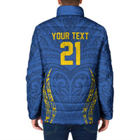 Custom Oceania Football Solomon Kings Padded Jacket Polynesian Tribal Pattern