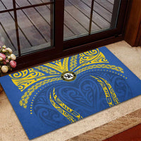 Oceania Football Solomon Kings Rubber Doormat Polynesian Tribal Pattern LT9 - Polynesian Pride