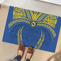 Oceania Football Solomon Kings Rubber Doormat Polynesian Tribal Pattern LT9 - Polynesian Pride