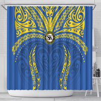 Oceania Football Solomon Kings Shower Curtain Polynesian Tribal Pattern LT9 - Polynesian Pride