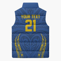 Custom Oceania Football Solomon Kings Sleeveless Puffer Jacket Polynesian Tribal Pattern LT9 - Polynesian Pride
