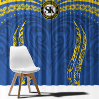 Oceania Football Solomon Kings Window Curtain Polynesian Tribal Pattern LT9 - Polynesian Pride