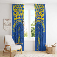 Oceania Football Solomon Kings Window Curtain Polynesian Tribal Pattern LT9 - Polynesian Pride