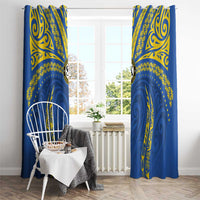 Oceania Football Solomon Kings Window Curtain Polynesian Tribal Pattern LT9 - Polynesian Pride