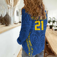 Custom Oceania Football Solomon Kings Women Casual Shirt Polynesian Tribal Pattern LT9 - Polynesian Pride