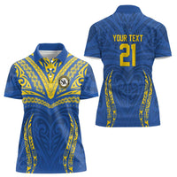 Custom Oceania Football Solomon Kings Women Polo Shirt Polynesian Tribal Pattern LT9 - Polynesian Pride