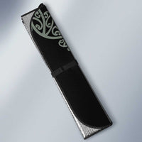 All Black Maori Tribal Tattoo Personalised Auto Sun Shade Moss Green Polynesian Style LT9 - Polynesian Pride