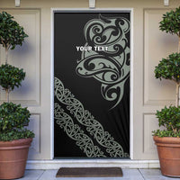 All Black Maori Tribal Tattoo Personalised Door Cover Moss Green Polynesian Style LT9 Green - Polynesian Pride