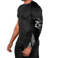 All Black Maori Tribal Tattoo Personalised Arm Sleeves Stone Gray Polynesian Style LT9 - Polynesian Pride
