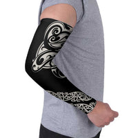 All Black Maori Tribal Tattoo Personalised Arm Sleeves Stone Gray Polynesian Style LT9 - Polynesian Pride