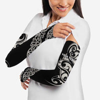 All Black Maori Tribal Tattoo Personalised Arm Sleeves Stone Gray Polynesian Style LT9 - Polynesian Pride