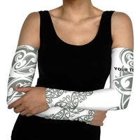 All White Maori Tribal Tattoo Personalised Arm Sleeves Moss Green Polynesian Style LT9 - Polynesian Pride