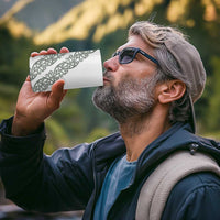 All White Maori Tribal Tattoo Personalised 4 in 1 Can Cooler Tumbler Moss Green Polynesian Style - Polynesian Pride