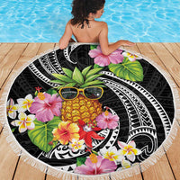 Hau'oli Makahiki Hou Beach Blanket Aloha Pineapple Tropical Vibe LT9 - Polynesian Pride