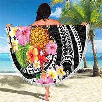 Hau'oli Makahiki Hou Beach Blanket Aloha Pineapple Tropical Vibe LT9 - Polynesian Pride