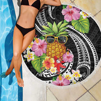 Hau'oli Makahiki Hou Beach Blanket Aloha Pineapple Tropical Vibe LT9 - Polynesian Pride