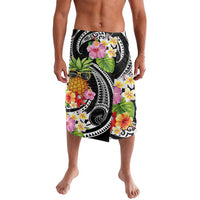 Hau'oli Makahiki Hou Lavalava Aloha Pineapple Tropical Vibe LT9 Black - Polynesian Pride