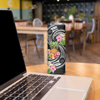 Hau'oli Makahiki Hou Skinny Tumbler Aloha Pineapple Tropical Vibe