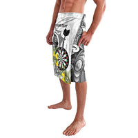 Personalised New Zealand Darts Lavalava Kowhai Floral with Maori Tattoo LT9 - Polynesian Pride