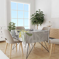 Personalised New Zealand Darts Tablecloth Kowhai Floral with Maori Tattoo LT9 - Polynesian Pride