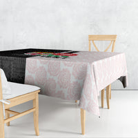 Custom Fiji England Rugby Tablecloth Tapa Pattern and Rose Flower World Cup 2023 LT9 - Polynesian Pride