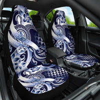 Aloha Blue Tribal Honu Tattoo Car Seat Cover LT9 One Size Blue - Polynesian Pride